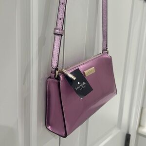 Purple metallic Kate Spade mini bag